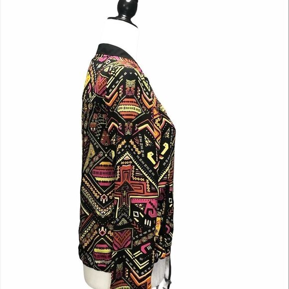 H&M x Coachella Geo Aztec Printed Bomber Jacket - Picture 3 of 10